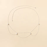 AU Local Multilayer Body Belly Jewellery Adjustable Waist Chain Pearl Body Chain-5