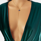 Evil Eye Charm Gold Sexy Body Chain Crossover Thin Bra Waist Belly Body Jewelry-0