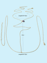 Evil Eye Charm Gold Sexy Body Chain Crossover Thin Bra Waist Belly Body Jewelry-1